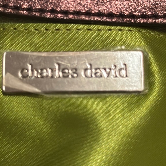 Charles David Brown Velvet Evening Bag with Sparkly Tassle - Picture 8 of 10